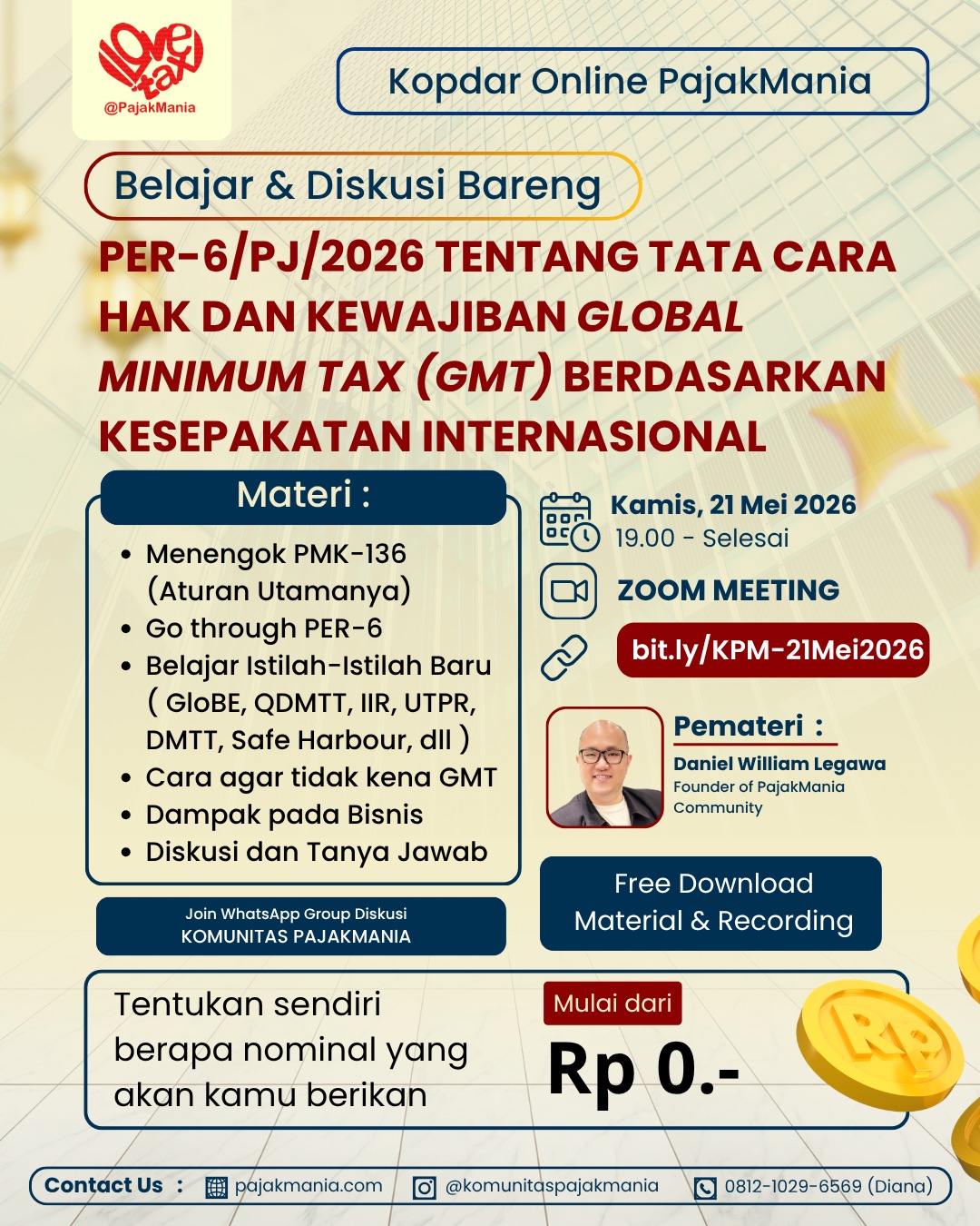 Kopdar Dadakan Online PajakMania 21 Mei 2026