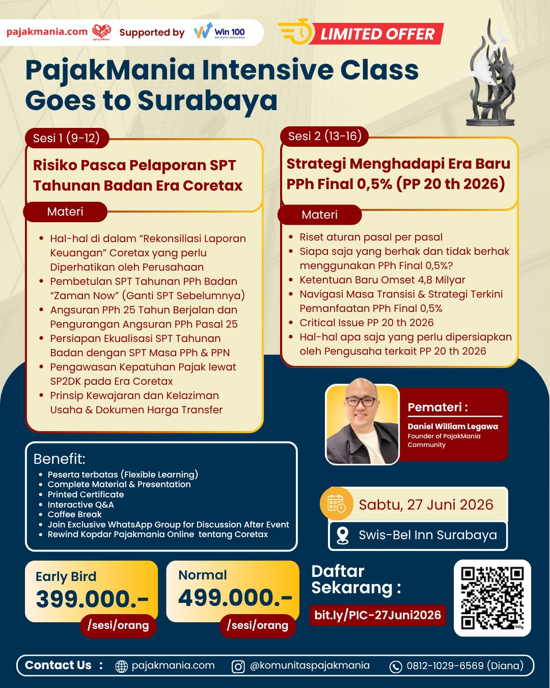 PajakMania Intensive Class Goes to Surabaya 27 Juni 2026